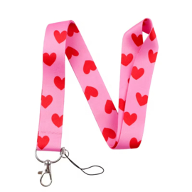 Keycord Hart Roze