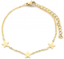 Armband Stainless Steel "You're the Star" - Goud