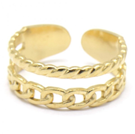 Ring "braid" - goud