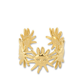 Ring Stainless Steel Sun Goud