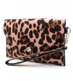 Mini clutch "panther" - oud roze