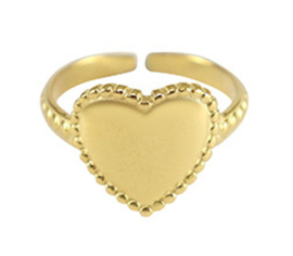 Ring Hart - Goud