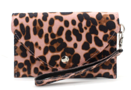 Mini clutch "panther" - oud roze