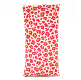 Brillenhoes Panter Roze