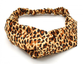 Haarband "leopard" lichtbruin