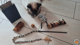 5 delige Cadeaupakket Wild animals (gevuld met catnip, valeriaan en matatabi)