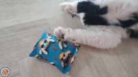 NIEUW/ Snuffelzakje Vrolijke schildpad (gevuld met catnip én valeriaan)