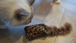 NIEUW/ Snuffelzakje  Wild animals met staart (gevuld met catnip én valeriaan)
