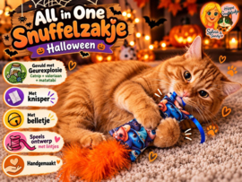 HALLOWEEN💙 All-in-One Snuffelzakje – Geurexplosie | Lintjes, Staart, Knisper & Belletje