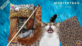 FEESTPRIJS/ 7delige Mystery bag WILD ANIMALS (gevuld  met matatabi)