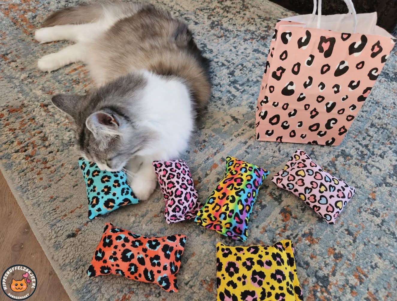 BESTSELLER / 6 delige kennismakkingspakket snuffelzakjes Vrolijke panter