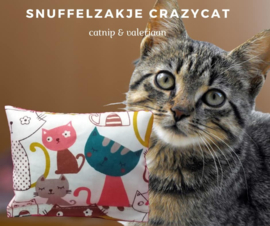 Snuffelzakje Crazy Cat roze (gevuld met catnip én valeriaan)