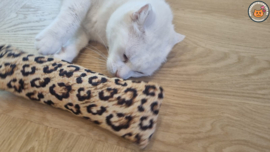 GEMAAKT VAN EXTRA STEVIGE STOF Snuffelzak Gym XXl Stevige panter (gevuld met catnip én valeriaan)