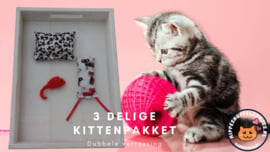 3 delige Kittenpakket Dubbelverrassing (gevuld met matatabi) 6 op voorraad