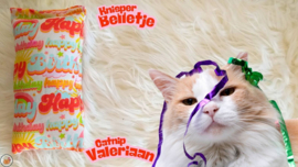 7 delige Mystery bag Happy Birthday Ultieme Experience (vijf verschillende geuren, knisper, belletje, staart en lintjes)