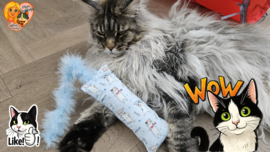 πΊ Blue Bliss Snuffelzakje β Fladderstaart (Catnip & Valeriaan)