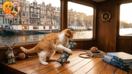 😺 Fanatieke Katten GeurRol XL Extra stevig speel- en slaapkussen met catnip, valeriaan & matatabi