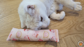 Snuffelzakje Gym Zoete kat roze (gevuld met catnip )