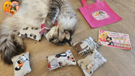 🥇 BESTSELLER | Kennismakingsset  Linnenlook Snuffelzakjes voor Katten 6 verschillende geuren + GRATIS Geurentestkaart