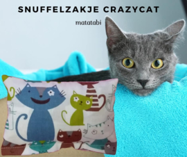 Snuffelzakje Crazy Cat blauw (gevuld met matatabi) 4 OP VOORRAAD