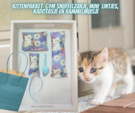 4 delige Kittenpakket Blauw  (gevuld met meerdere geuren)