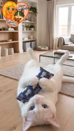 😻 Snuffelzakje Gym Senior Kat – Soepel Blijven met Catnip, Valeriaan & Matatabi 🐾💛