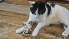 Snuffelzakje sterke Kat bruin (gevuld met geurexplosie)