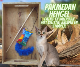 Pakmedan Hengel Disco (gevuld met catnip én valeriaan, knisper en belletje)