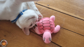 Snuffelschildpad roze (gevuld met catnip én valeriaan)