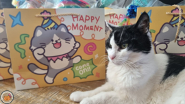 7 delige Mystery bag Happy Birthday Ultieme Experience (vijf verschillende geuren, knisper, belletje, staart en lintjes)