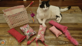 NIEUW/ 7 delige Mystery bag  Ultieme Experience Valentijn (vijf verschillende geuren, knisper, belletje, staart en lintjes)