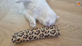 GEMAAKT VAN EXTRA STEVIGE STOF Snuffelzak Gym XXl Stevige panter (gevuld met catnip én valeriaan)