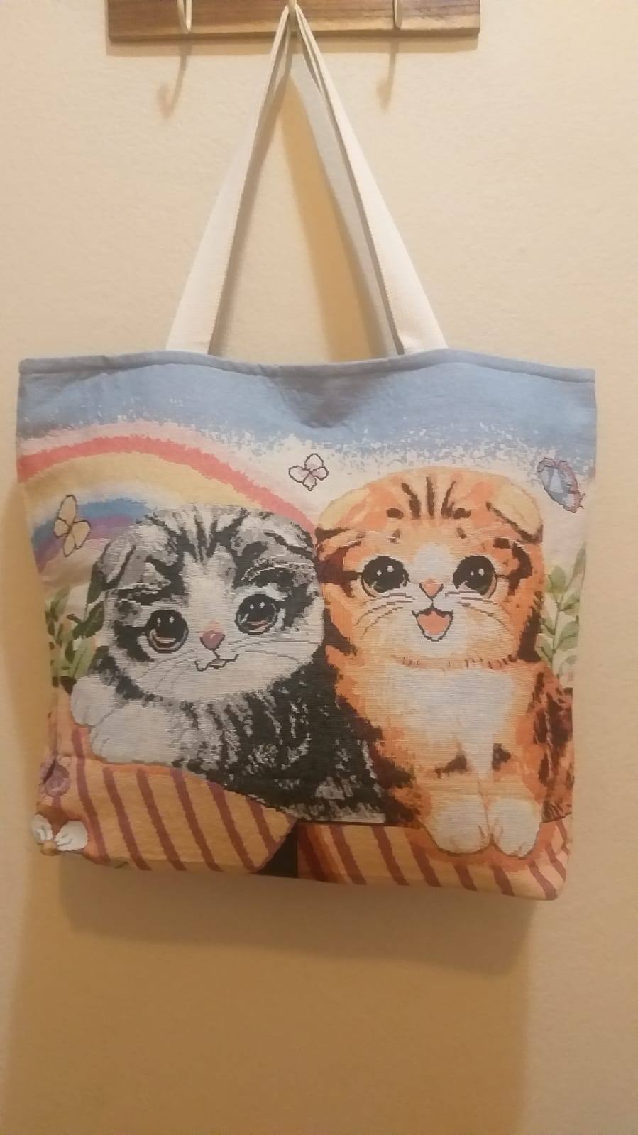Stevige tas met kattenprint