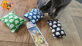 ๐ป Snuffelzakjes Set Olifant โ 3 Geuren + Knisper & Belletje + Cadeautje uit Thailand ๐๐๐