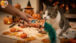 HALLOWEEN💙 All-in-One Snuffelzakje – Geurexplosie | Lintjes, Staart, Knisper & Belletje