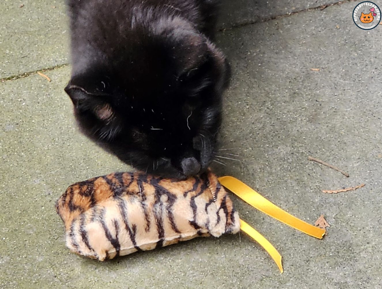NIEUW/ Snuffelzakje  Wild animals met lintjes (gevuld met valeriaan)