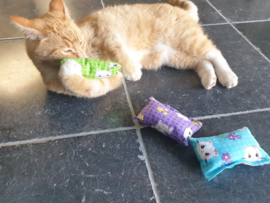 3delige set Snuffelzakjes Starterspakket Fleurtje (gevuld catnip én valeriaan)