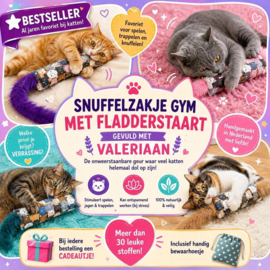 BEKEND VAN ONZE POPULAIRE ADVERTENTIE/ Snuffelzakje gym fladderstaart Valeriaan+ 1 cadeautje