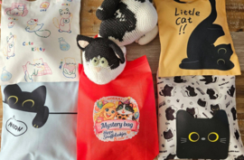 🎁 Mystery Bag Kat – 5 Snuffelzakjes + 2 Cadeautjes | Catnip & Valeriaan | Thaise Stoffen