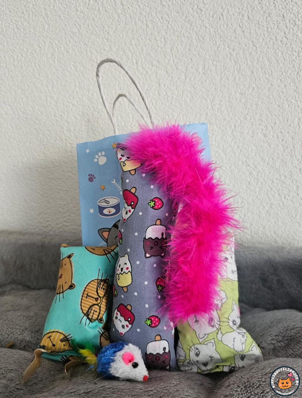 🎉 Feest in een Tasje – Vrolijke Verwenbox voor je Kat! 🎉