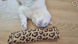 GEMAAKT VAN EXTRA STEVIGE STOF Snuffelzak Gym XXl Stevige panter (gevuld met catnip én valeriaan)