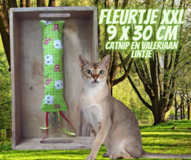 Snuffelzak Gym XXL Groene Fleurtje met lintjes (geur naar wens) 4 OP VOORRAAD