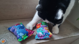 NIEUW/ 2 Snuffelzakjes Vrolijke Kat (gevuld met geurexplosie)