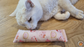 Snuffelzakje Gym Zoete kat roze (gevuld met catnip )