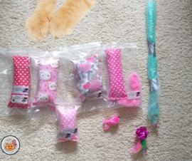 NIEUW/ 7 delige Mystery bag  Ultieme Experience Valentijn (vijf verschillende geuren, knisper, belletje, staart en lintjes)