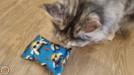 NIEUW/ Snuffelzakje  Vrolijke schildpad (gevuld met matatabi)