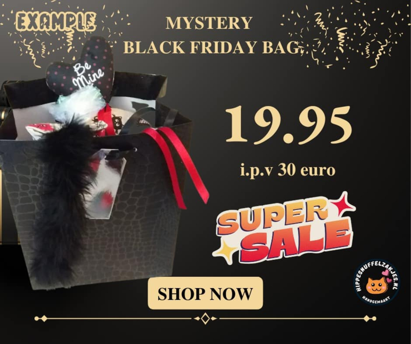 Mystery bag Black Friday (gevuld met meerdere geuren) 2 op voorraad