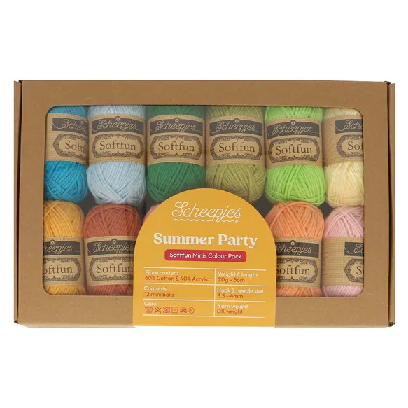 Scheepjes Softfun colour pack - Summer Party