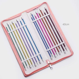 KnitPro Zing breinaalden set 40cm 2.50-6.00mm Deluxe