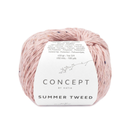 Katia Summer Tweed 61 - Kauwgom roze